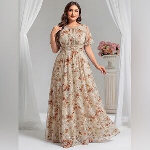 🆕Plus Size Simple Chiffon Pleated A-Line Bridesmaid Dress